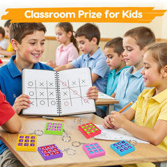 Basytodio tic tac toe keychain doubles as pinata filler during birthday celebrations