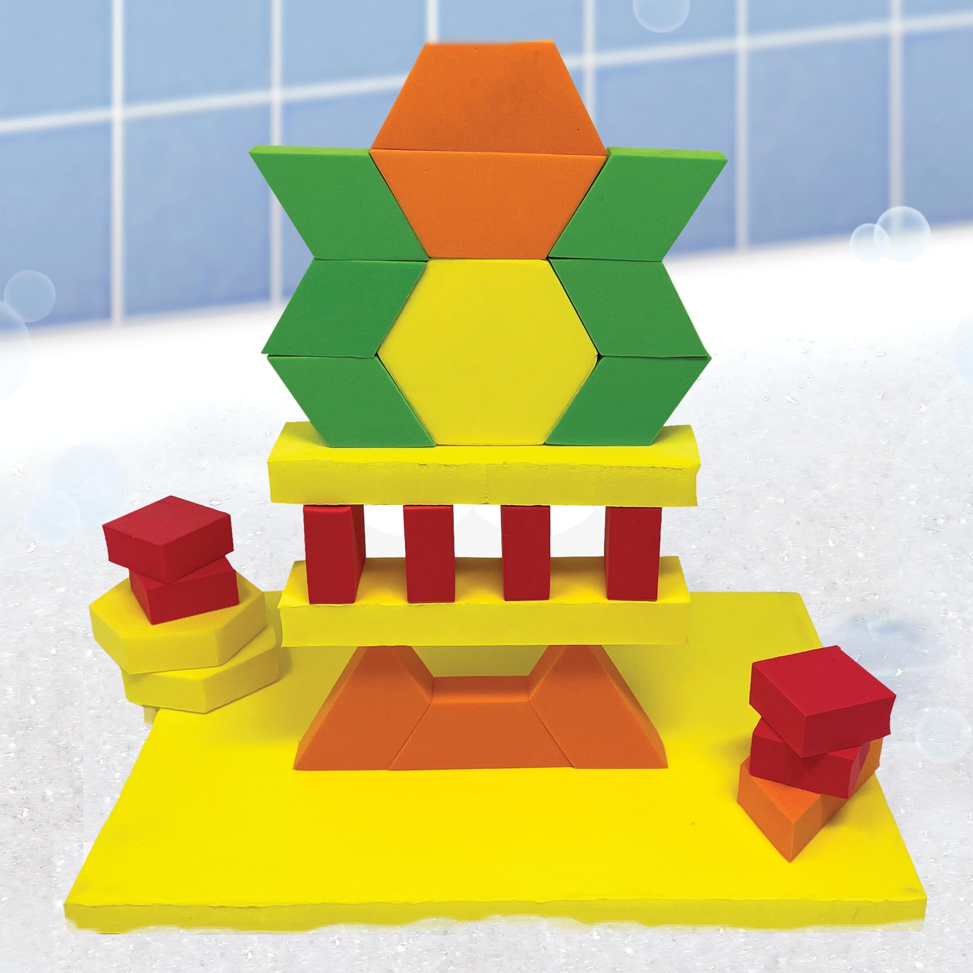 BathBlocks bridges and tunnels connect blocks for splashy construction play
