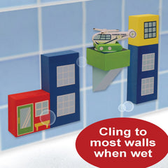 BathBlocks seaplane adds splashy docking adventures for spatial thinking in the bath.