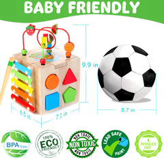 Batlofty 8-in-1 cube xylophone panel promotes musical exploration during toddler play.