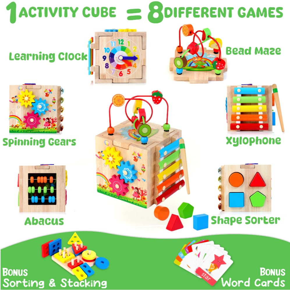 Batlofty learning clock on cube supports early time recognition