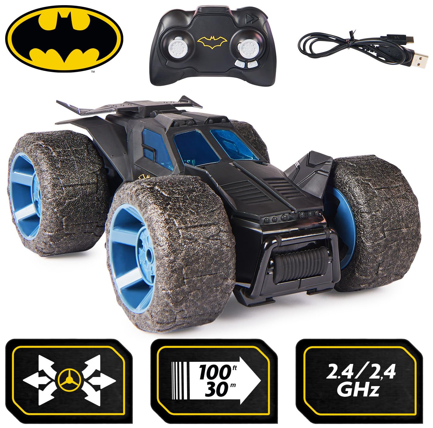 BATMAN Stunt Force Batmobile controller for precise steering