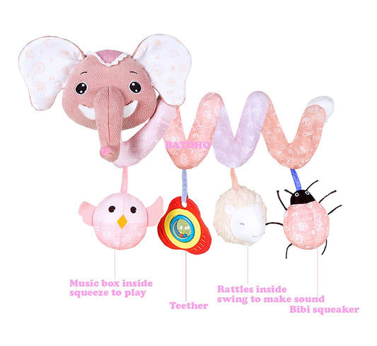 BATOHO Sheep Rattle: soft fabric sounds inspire early sensory exploration.