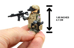 Battle Brick minifigure displays 82nd Army patch with direct camouflage print detail