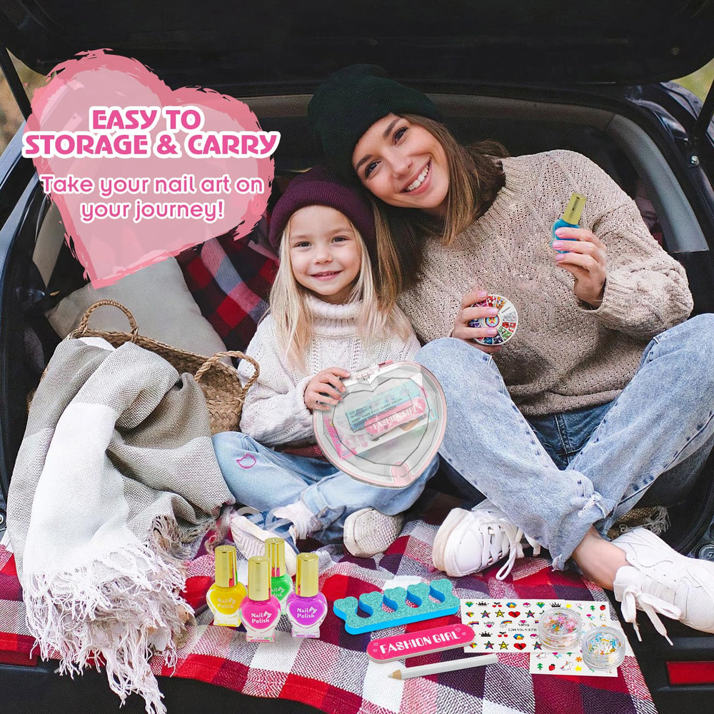BATTOP Kids Nail Studio Storage keeps tools within easy reach.