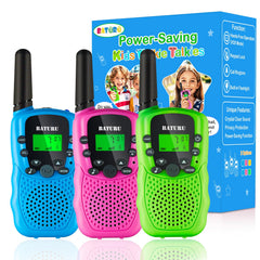 BATURU walkie talkie with 3-mile range keeps kids connected outdoors.