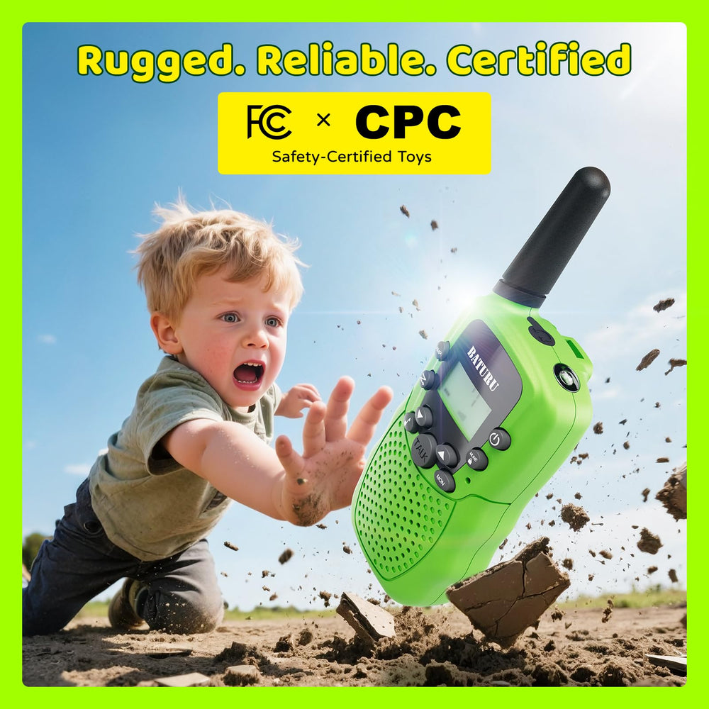 Gift-ready Baturu walkie talkies in ready-to-gift packaging