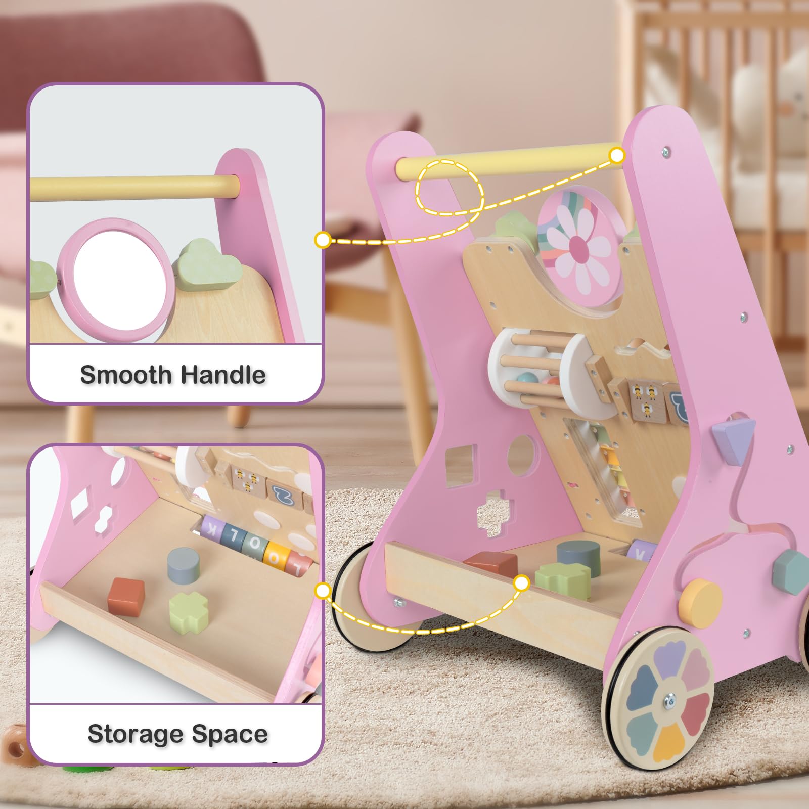 Bautia wooden frame supports safe first steps