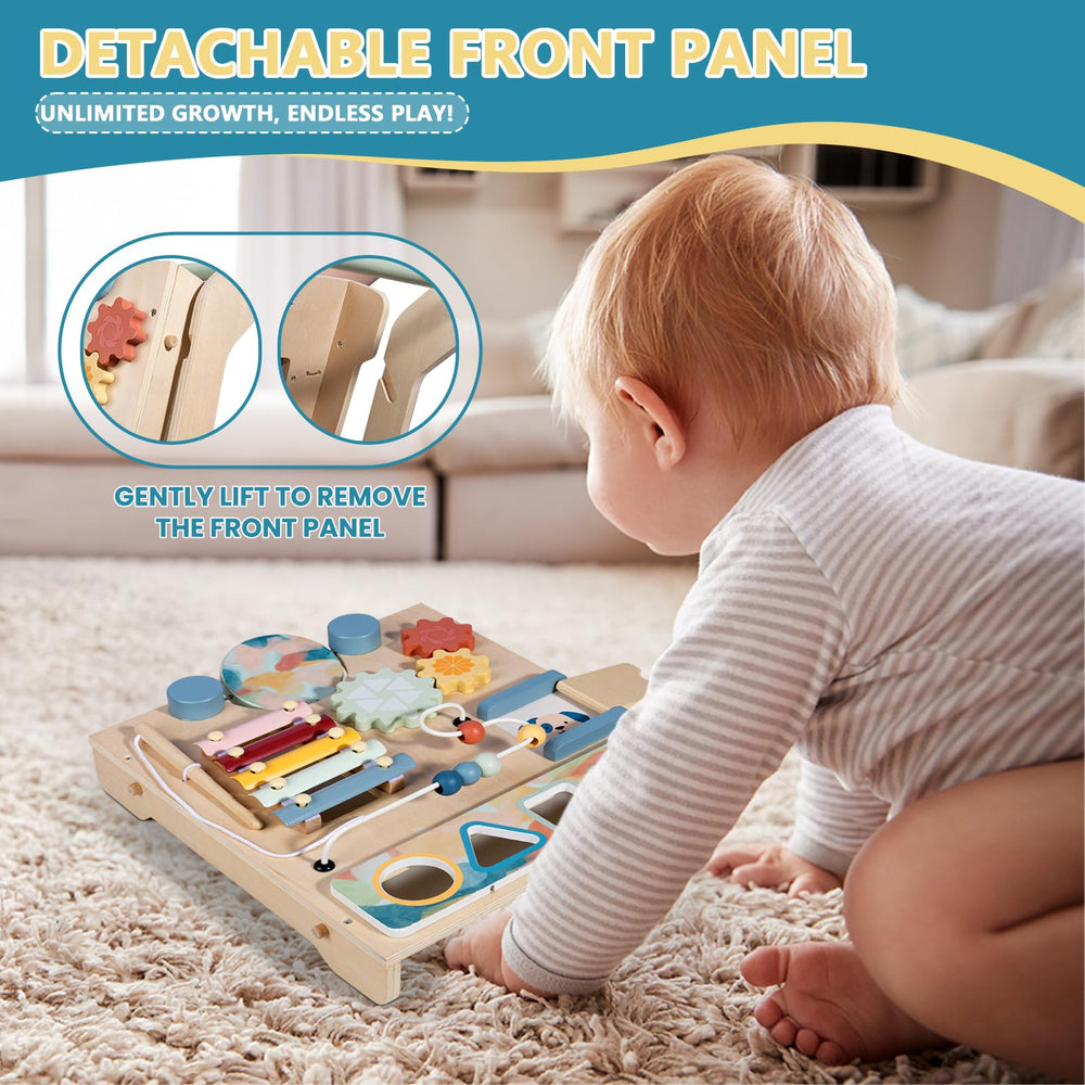 BAUTIA wooden walker bead maze sharpens hand-eye coordination through interactive play