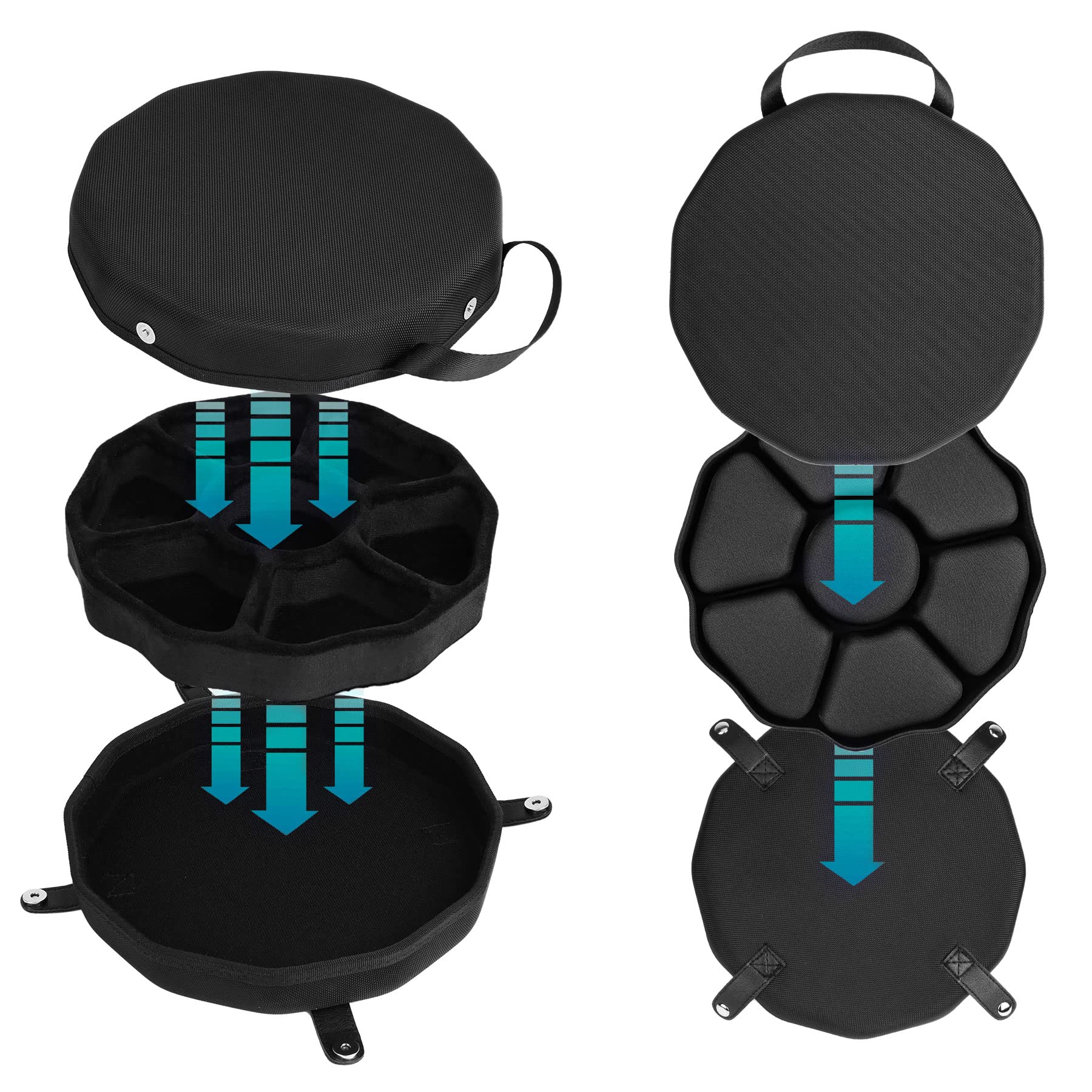 Baval DND case converts to dice tray with upper and lower covers for sharing.