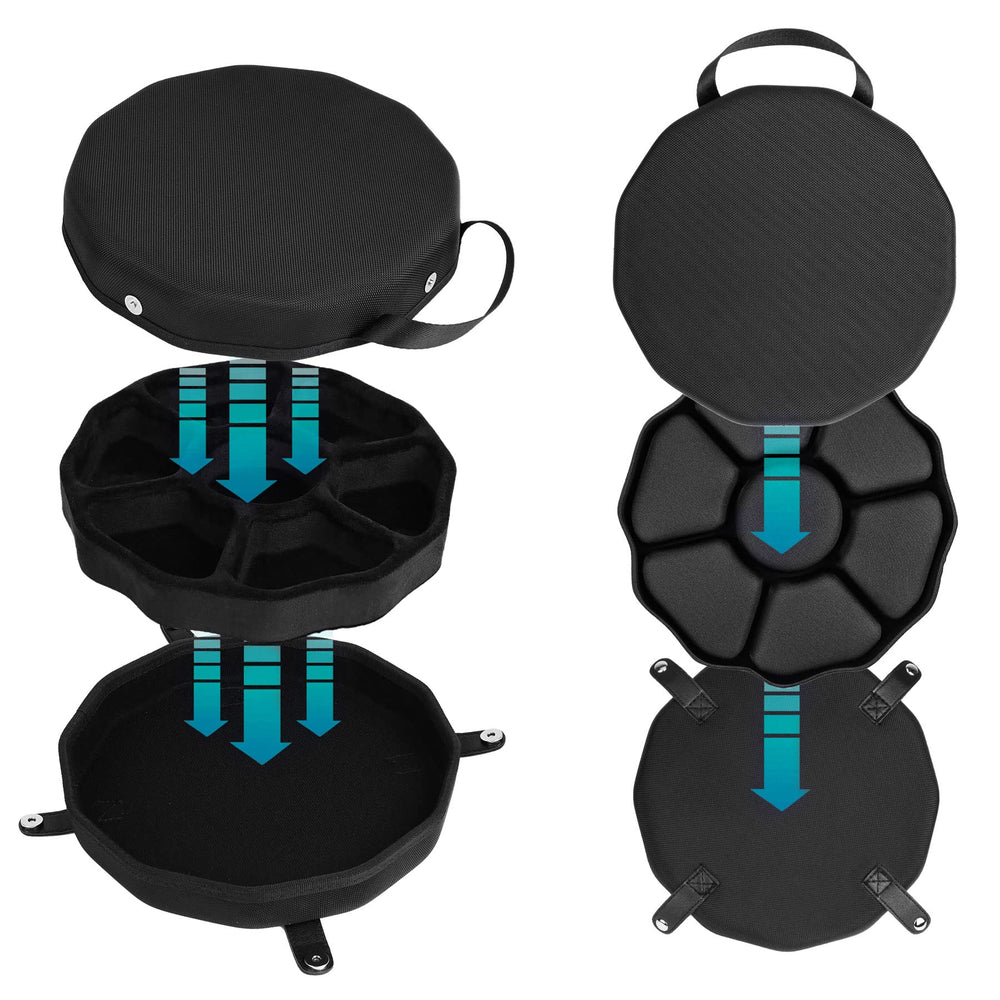 Baval DND case converts to dice tray with upper and lower covers for sharing.