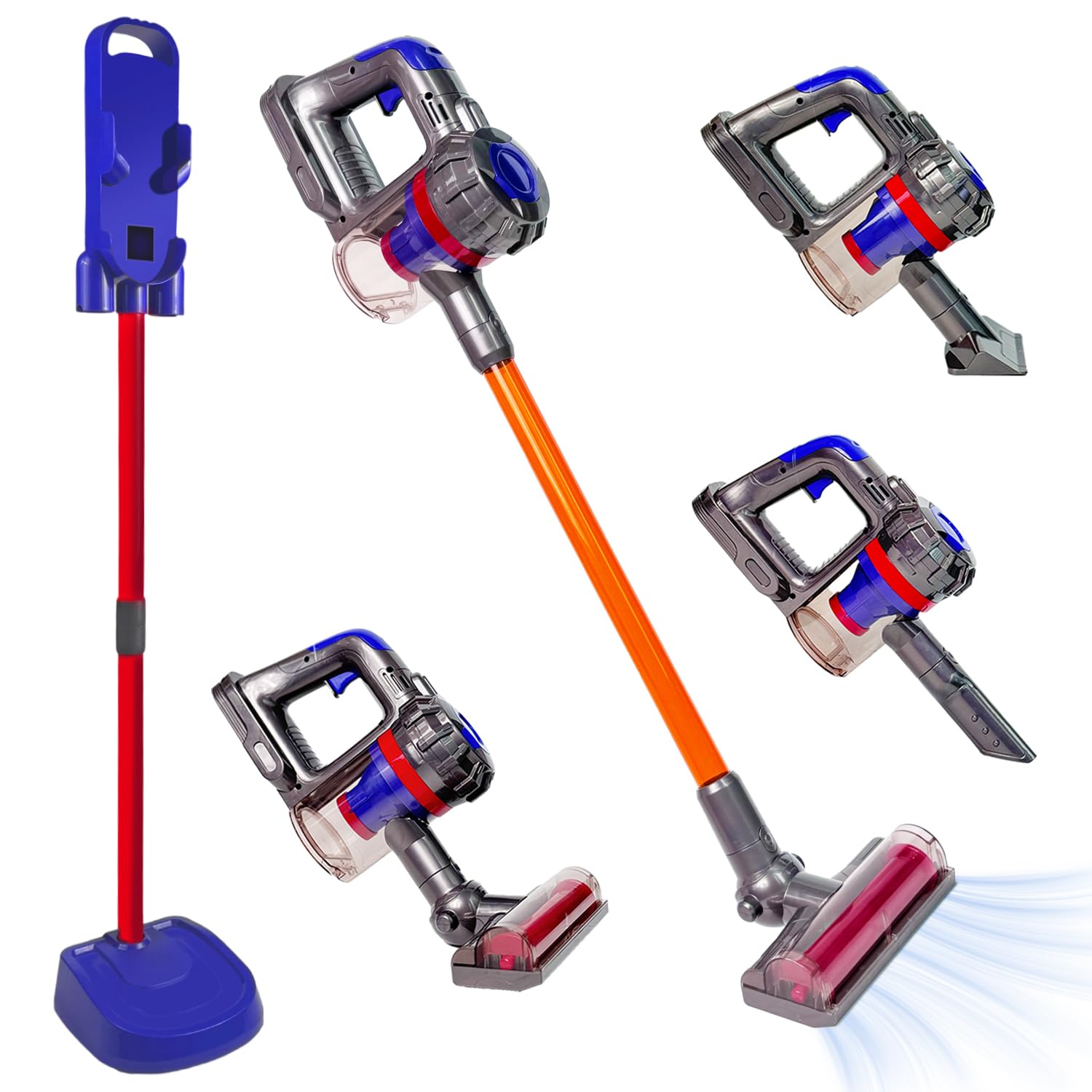 Baymi 3-in-1 kids vacuum with real suction fosters imaginative cleaning play.