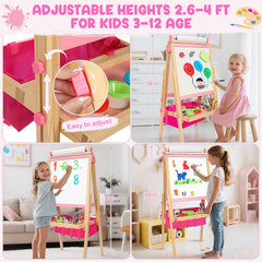 BAYSING easel bundle with art supplies for quick, mess-contained creative sessions.