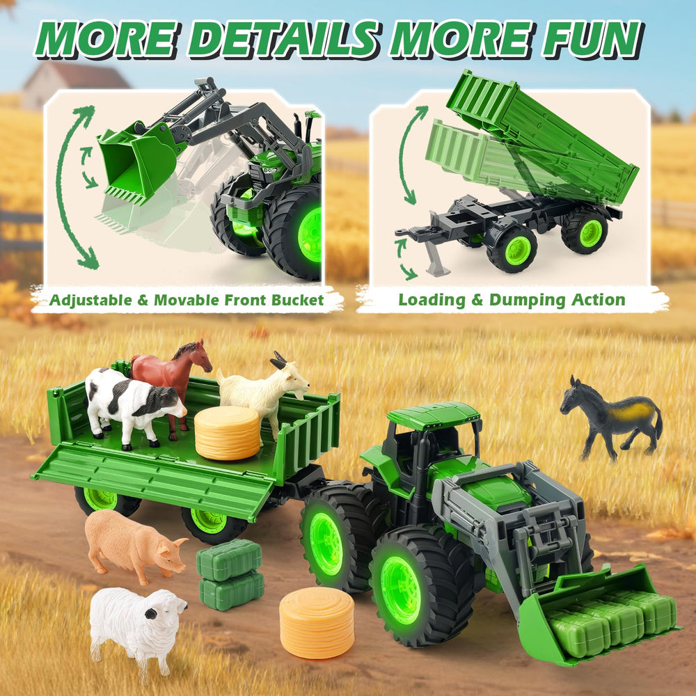 BAYSING farm accessories hay bales enhance pretend farm scenes.