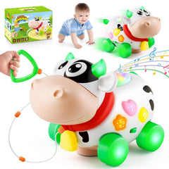 BAYSING musical cow toy for babies with lights and songs