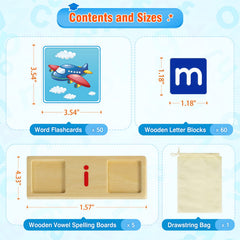 BAYSING wooden blocks safety features with non-toxic finish and smooth edges