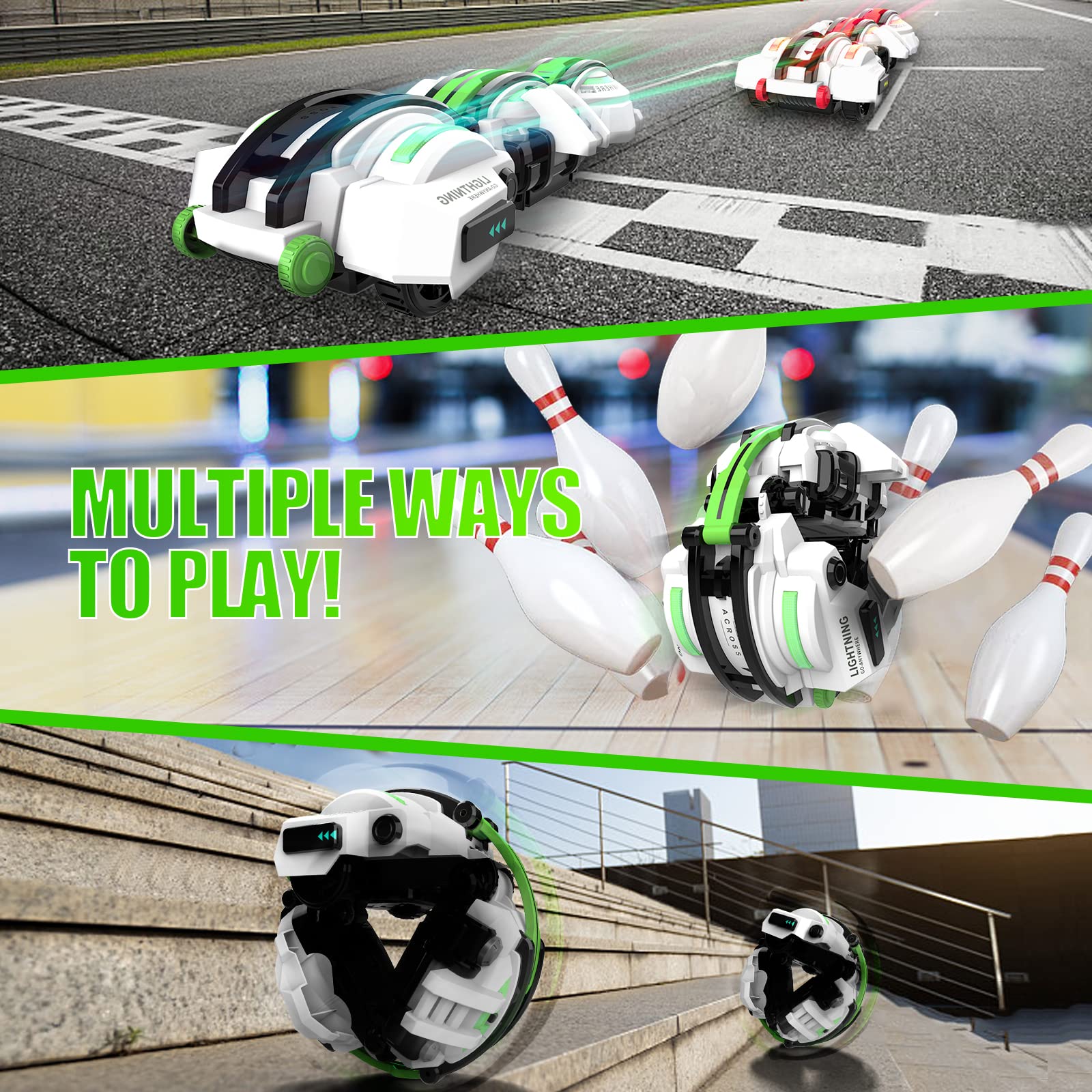 BAZADER RC Car durable ABS materials withstand rough play.