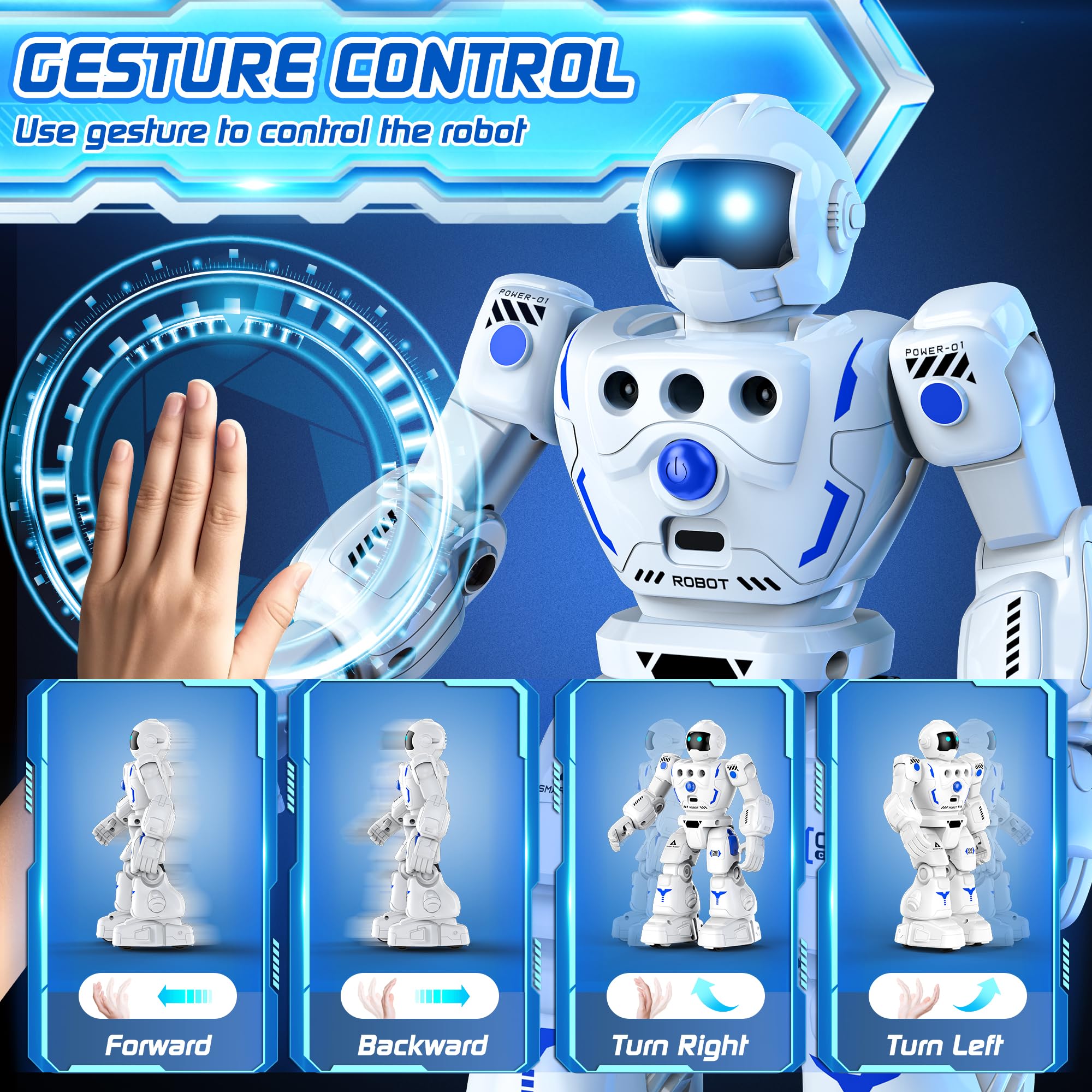 Bazolota robot toy singing feature enhances storytelling and musical listening.