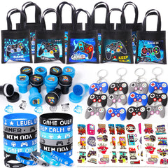 B Bascolor video game party favors gift bags with sturdy handles for easy carry