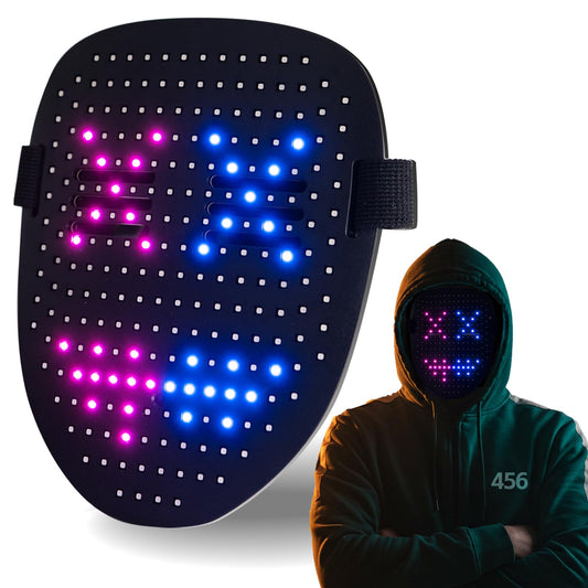 BBDKL gesture-led mask front view with hands-free control for parties