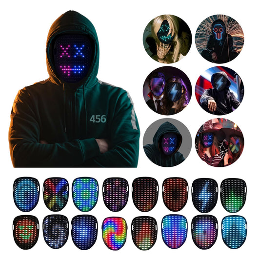 BBDKL gesture-led mask sensor control enabling dynamic display changes with a wave