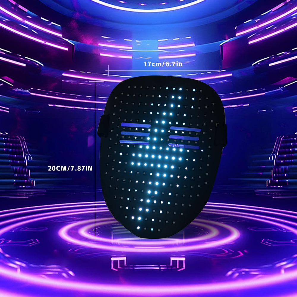 BBDKL LED mask USB-C charging for quick, convenient power