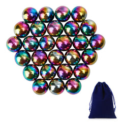 bbfancy 27Pcs magnet rainbow balls close-up for tactile play and color inspiration
