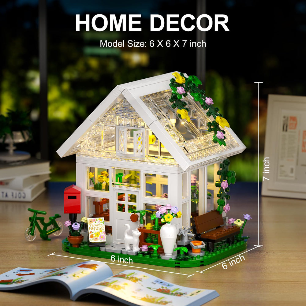 BBGTOY Flower House packaging includes clear instructions for easy assembly