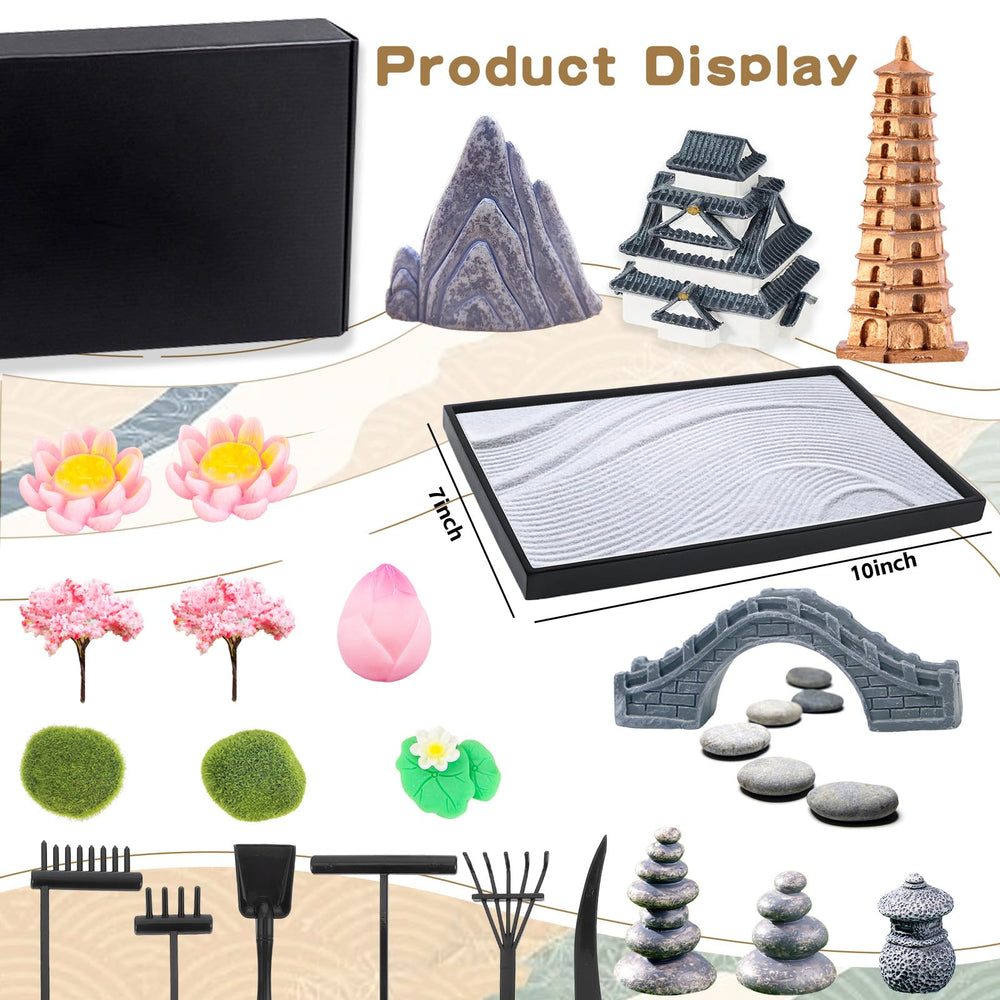 Bbiamsleep Zen Garden tools for shaping patterns on the desk.