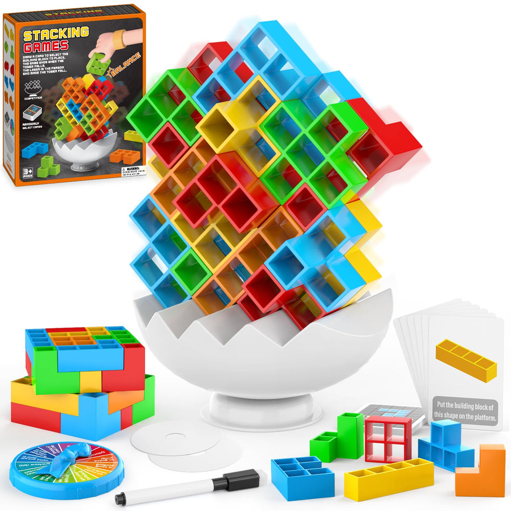 BBnote 70-piece stack blocks for quick, engaging family playtime.