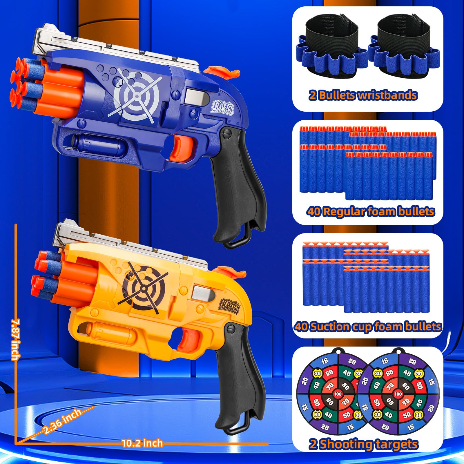 BBnote 80-count foam darts for long-lasting target practice and battles