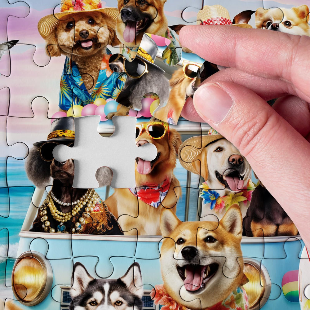 BBOLDIN 1000-piece puzzle laid flat on a table for focused solving.