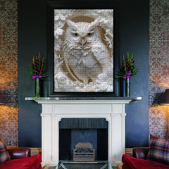 BBOLDIN 3D Owl Puzzle finished artwork usable as decorative wall art