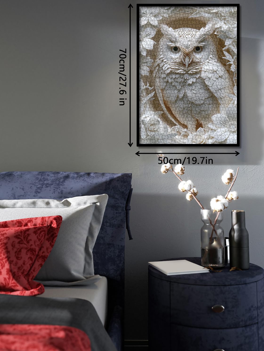 BBOLDIN 3D Owl Puzzle includes poster and storage box for easy setup