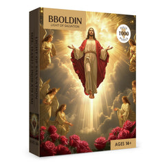 BBOLDIN angels-roses-divine-revelation-puzzle: vibrant colors enhance immersion