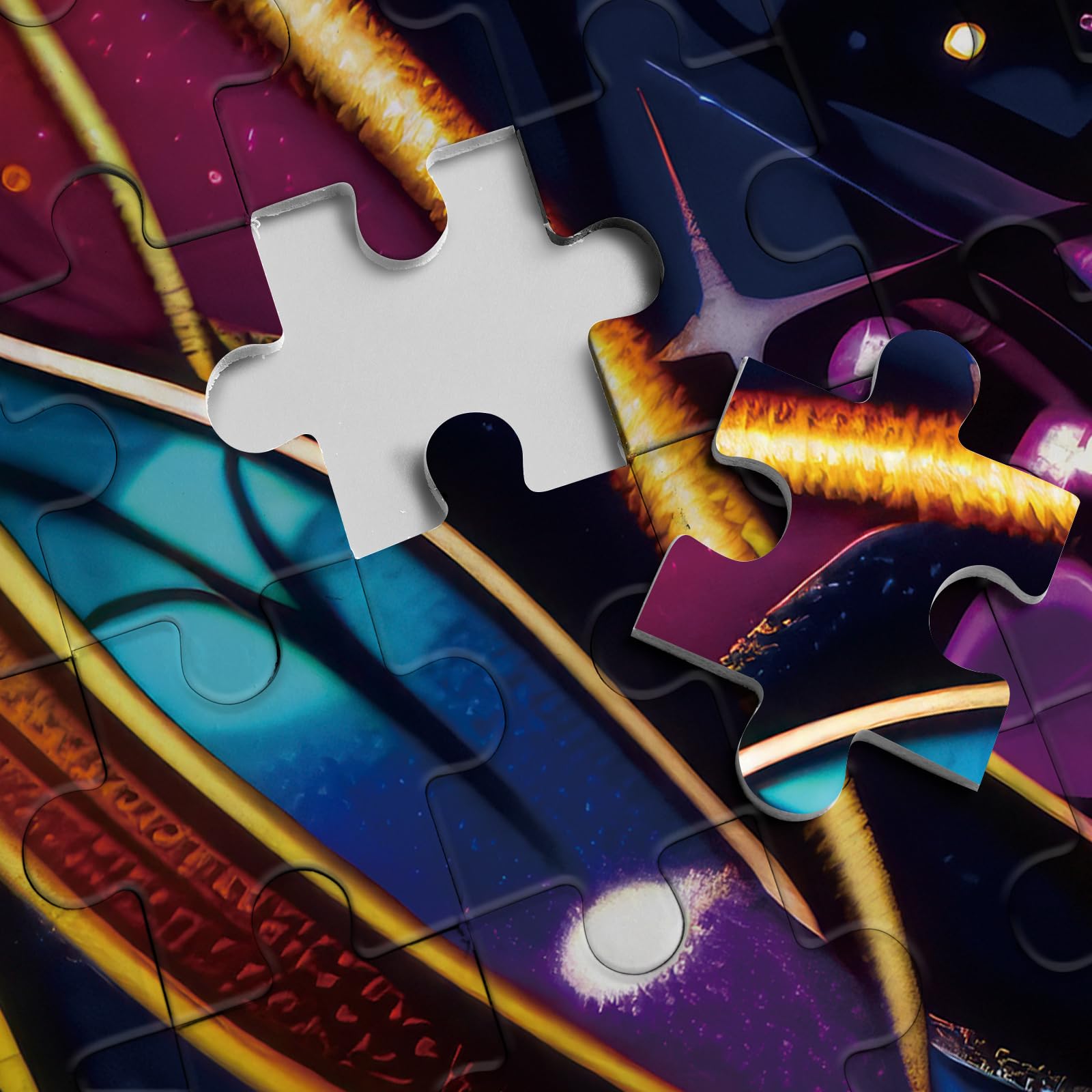 BBOLDIN Colorful Cats Puzzle poster included to guide assembly and planning.