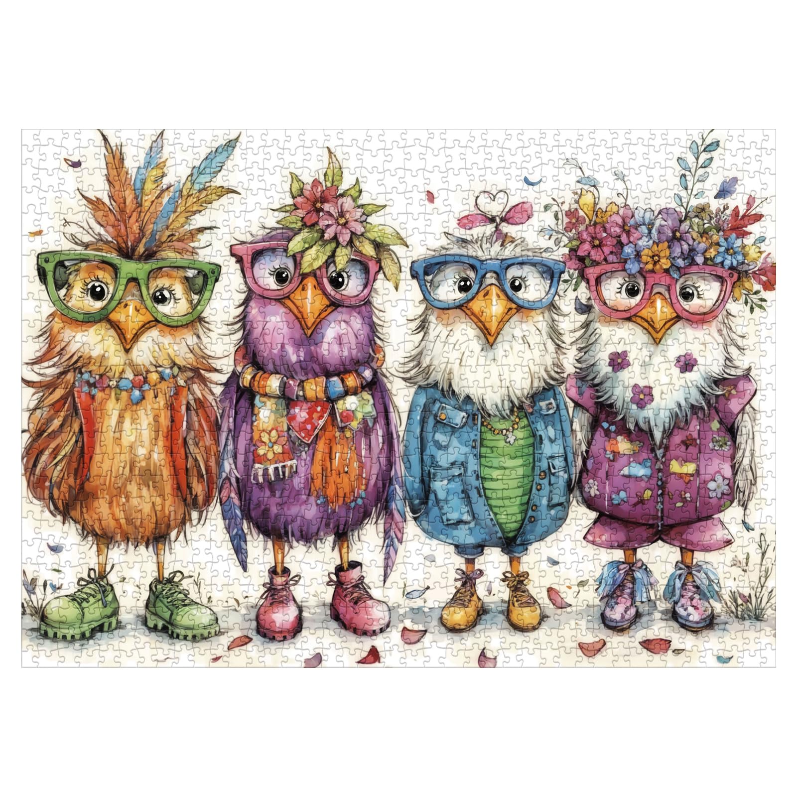 BBOLDIN colorful chicks portrait poster aids accurate assembly and planning