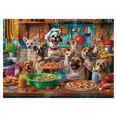 BBOLDIN Dog Puppy Pizza Puzzle poster aids quick reference during assembly.