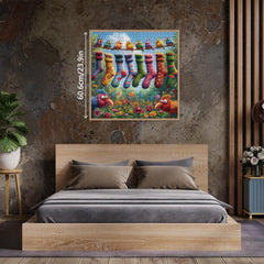 BBOLDIN Flowers and two birds scene offers calming nature vibes for focus