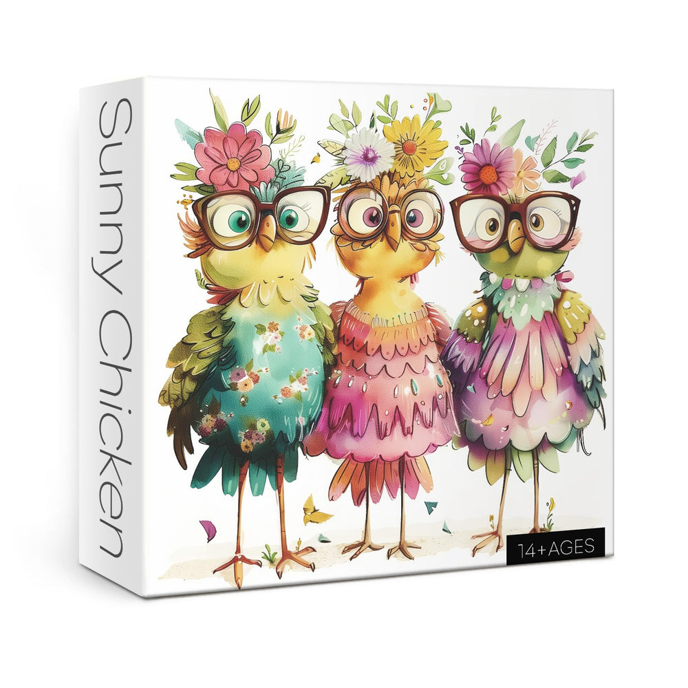 BBOLDIN funny chicken puzzle box, perfect for family puzzle nights.