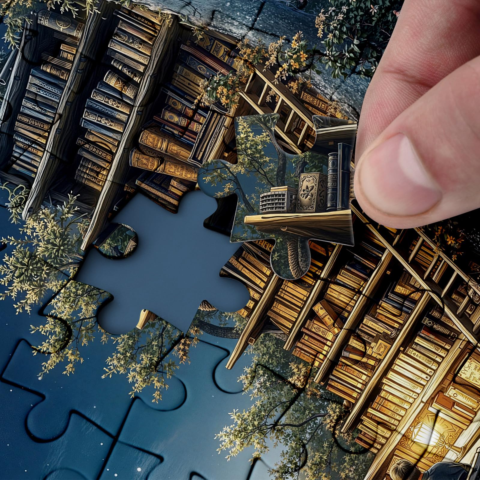 BBOLDIN complete puzzle with poster supports easy finishing and display