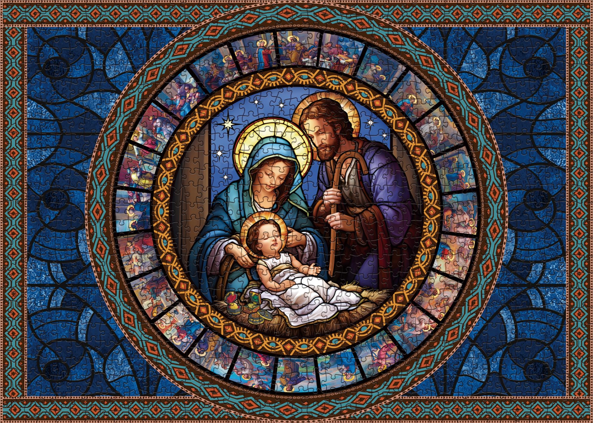 BBOLDIN nativity poster inside adds colorful artwork for decorating any room.