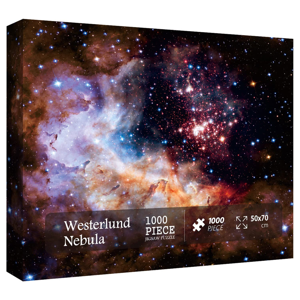 BBOLDIN Space Puzzle 1000 pieces box displays a sturdy packaging for safe storage and gifting