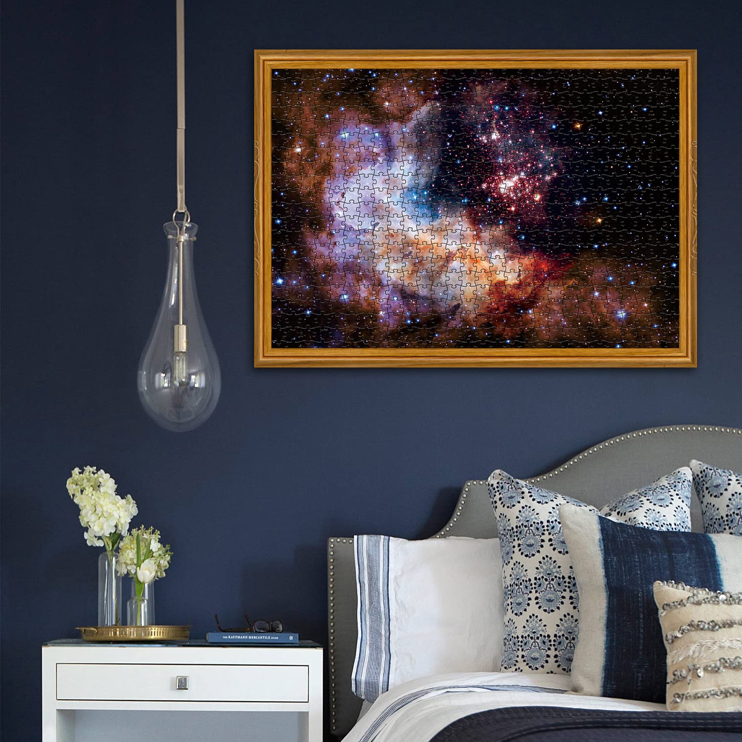 BBOLDIN Space Puzzle Hubble image detail shows vibrant colors for immersive space art