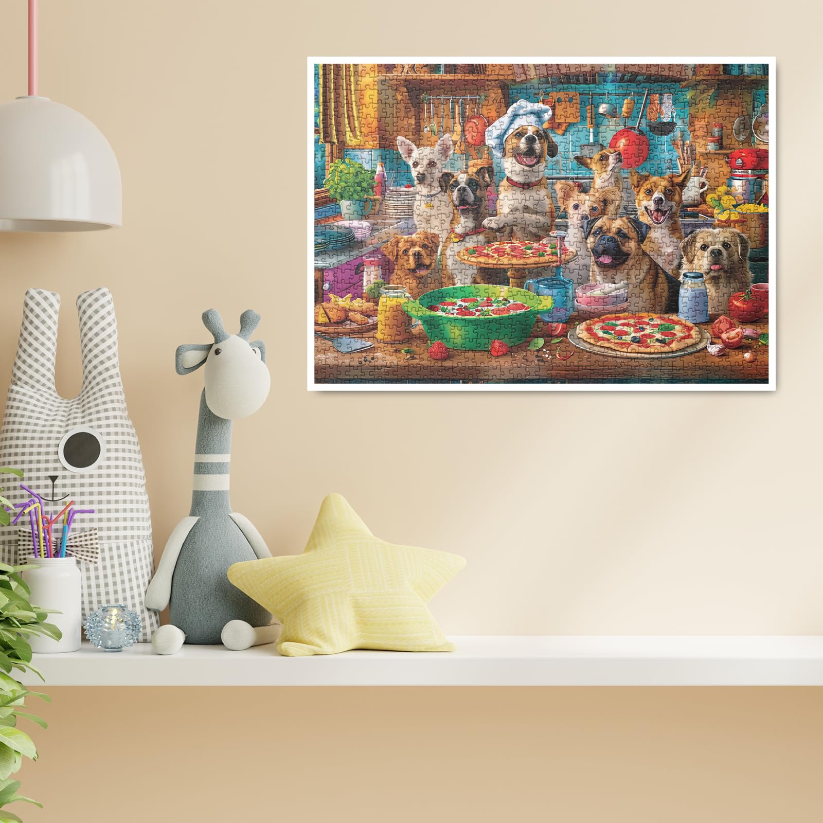 BBOLDIN Vibrant dining room setting inspires cozy puzzle sessions with friends.