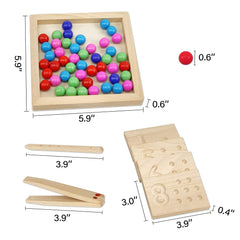 BBtinker right-side dimples with counters teach one-to-one matching.
