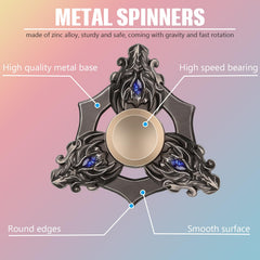 BBTO dragon fidget spinner in hand, smooth rotation for focus