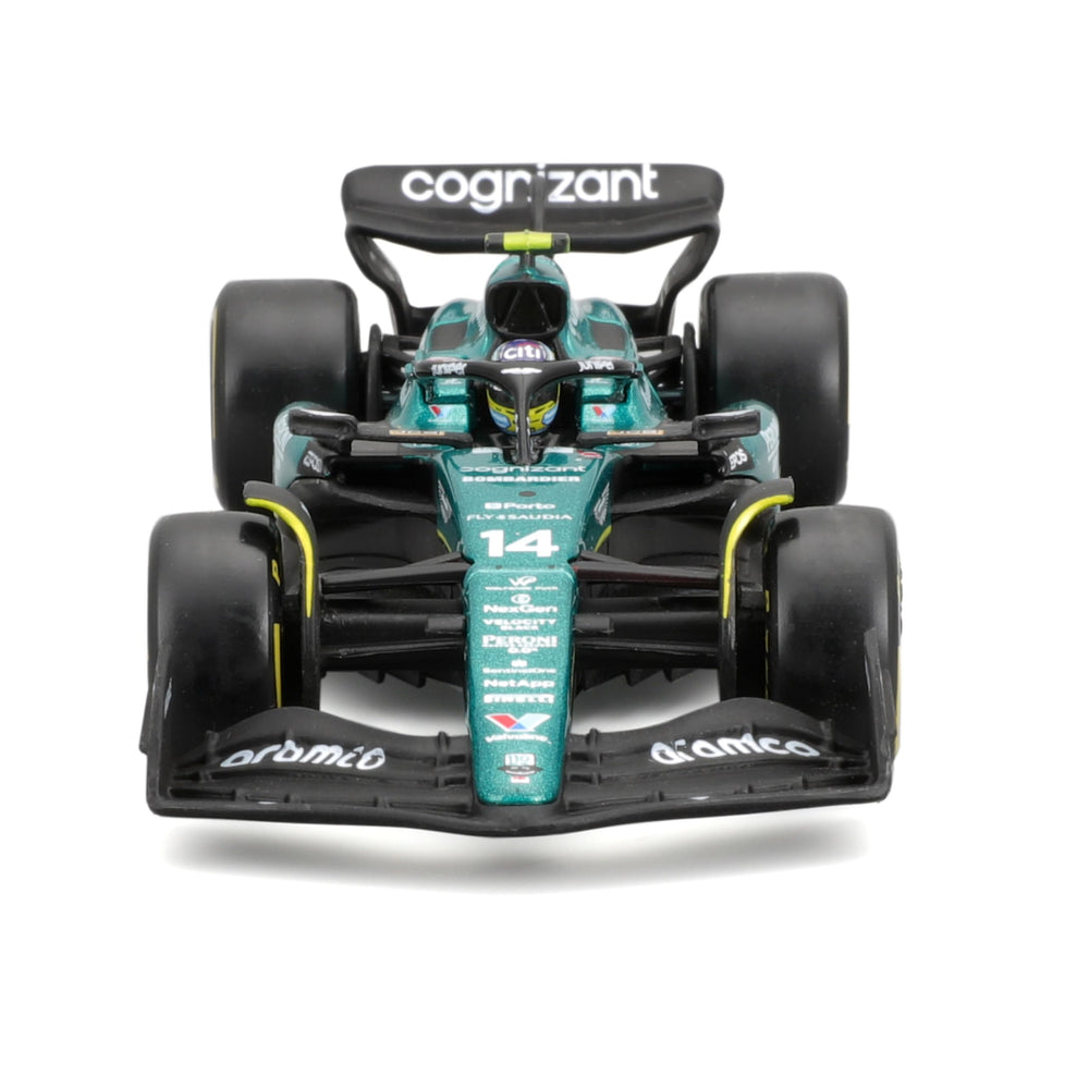 BBURAGO 1:43 Aston Martin AMR23 driver detail adds realistic racing character
