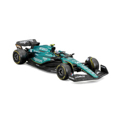 BBURAGO 1:43 Aston Martin AMR23 rear view shows accurate detailing for collectors