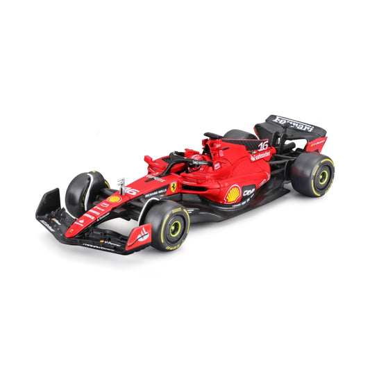 Bburago Ferrari F1 2023 1:43 side view model for shelf display